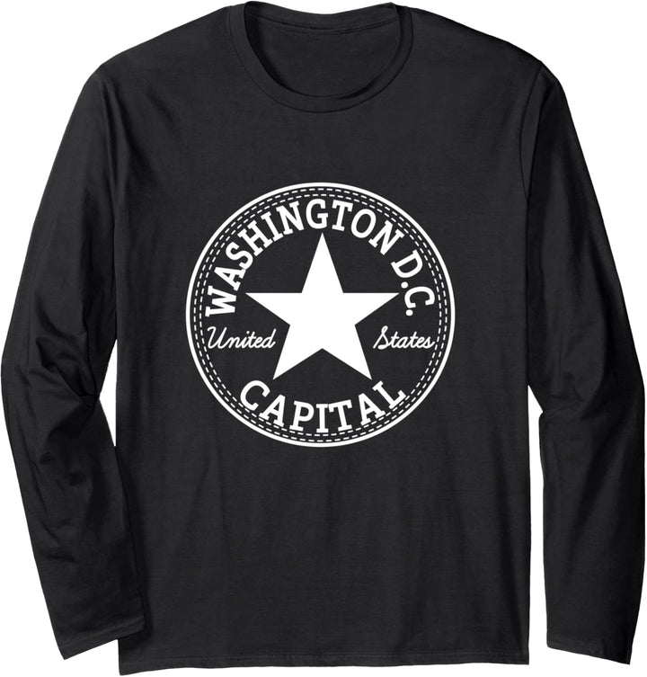 Washington DC CAPITAL USA USA Streetwear Present Langarmshirt