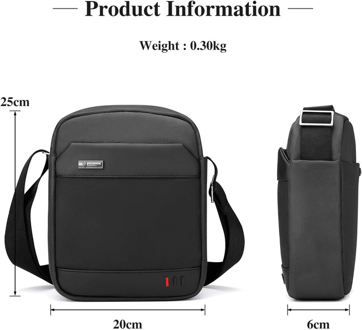BAIGIO Herren Umhängetasche Kleine Schultertasche Herren Nylon Messenger Bag Oxford Business Tasche
