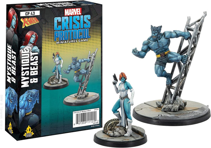 Atomic Mass Games - Marvel Crisis Protocol: Character Pack: Mystique and Beast - Miniature Game