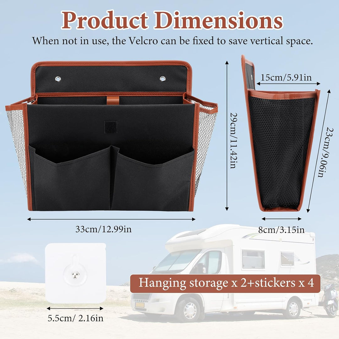 GAESHOW 2 Stück Wohnmobil Organizer Tür Organizer Ohne Bohren Selbstklebend