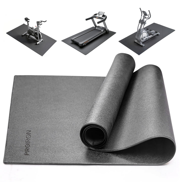 PROIRON Bodenschutzmatte Fitnessgerät, Bodenschutzmatte Fitness 5mm Dicke, Laufband Matte Schutzmatt