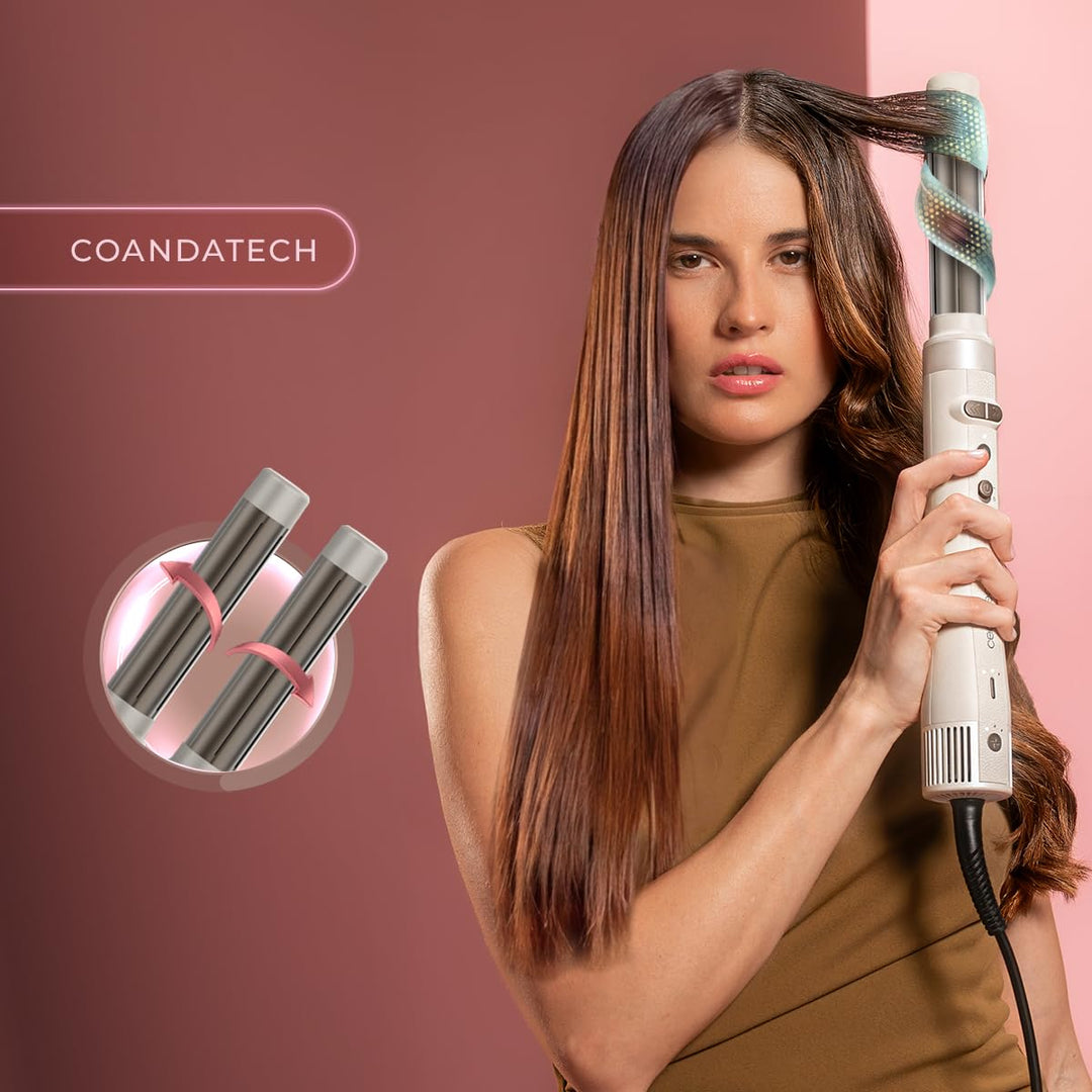 Cecotec AirGlam Gyro CeramicCare 8-in-1 Haarstyler, 8 Köpfe, 1500 W, 110.000 U/min, glättet und lock