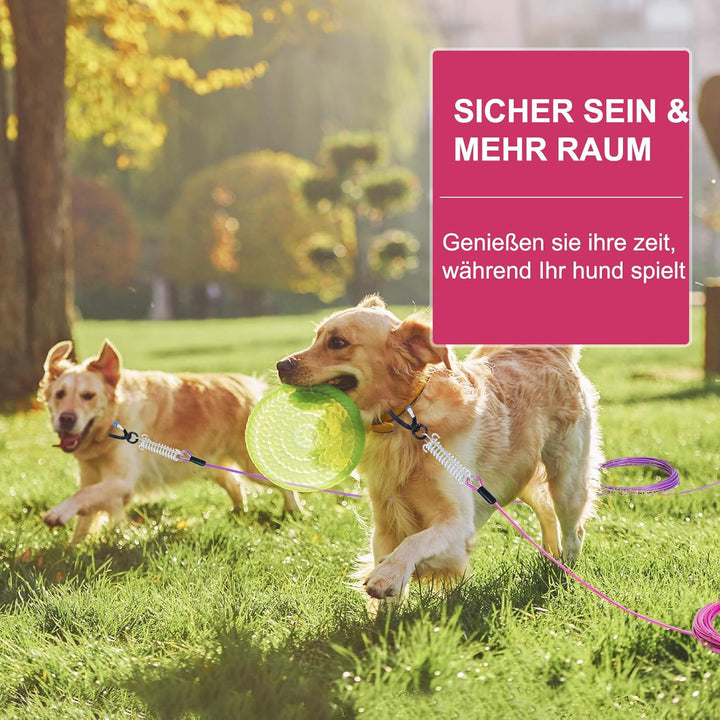 Snagle Paw Hochbelastbar Hofleine für grosse Hunde für den Garten 9m Reissfestigkeit 100 Pfund, Dreh