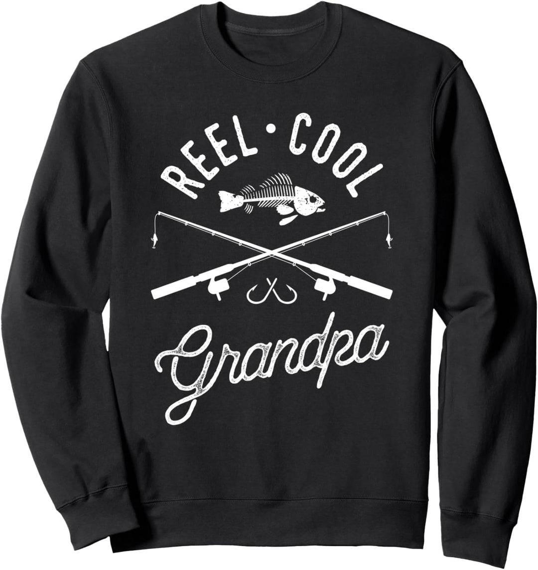 Reel Cool Grandpa Grandfather Father's Day Fishing Gift Sweatshirt