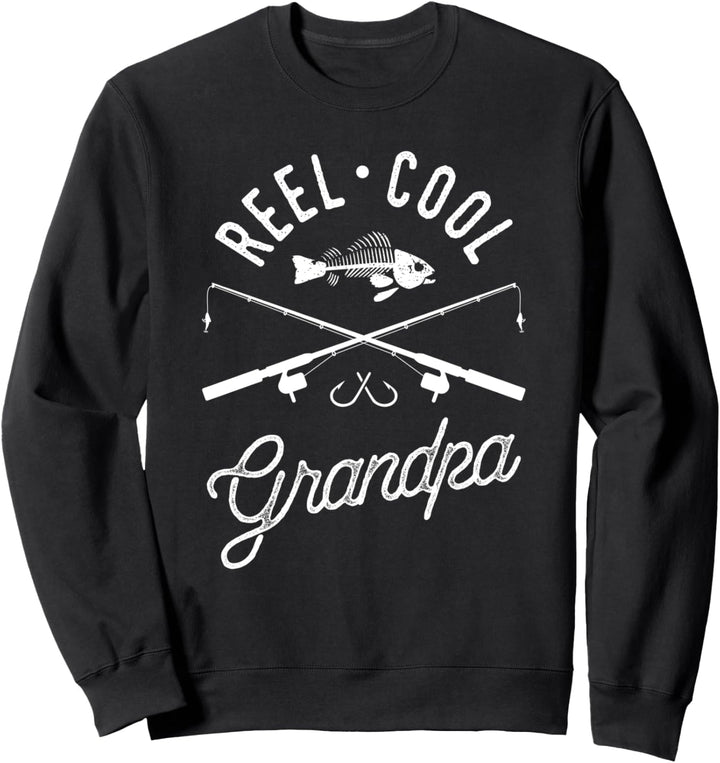 Reel Cool Grandpa Grandfather Father's Day Fishing Gift Sweatshirt