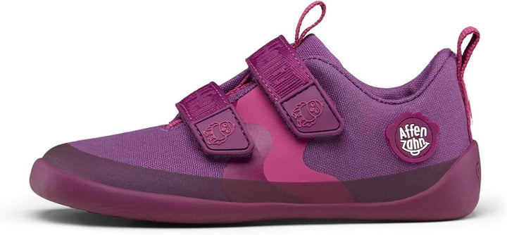 Affenzahn Barfussschuh Baumwolle Lucky Klettverschluss Vegan rutschfest Flexibel Reflektierend für d