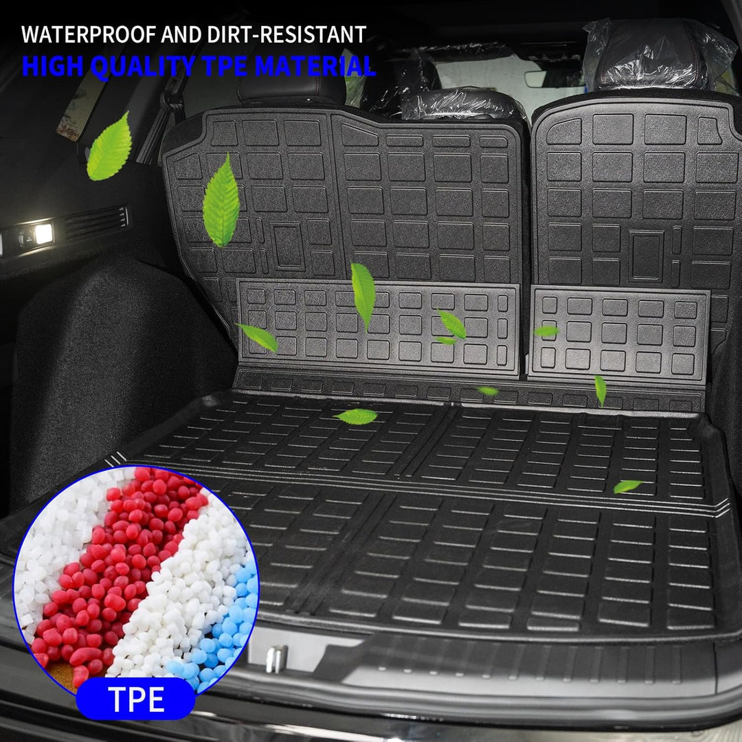 Rongtaod Cargo Mat Compatible with 2023 2024 Honda CRV Hybrid Cargo Liner Trunk Mat Back Seat Cover