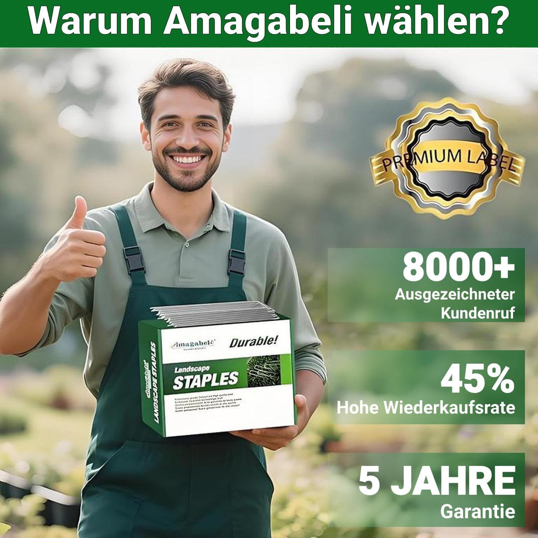 Amagabeli 2.7mm / 5KG Draht Verzinkt Weidezaundraht Garten Spanndraht Bindedraht Zaundraht Verzinkte