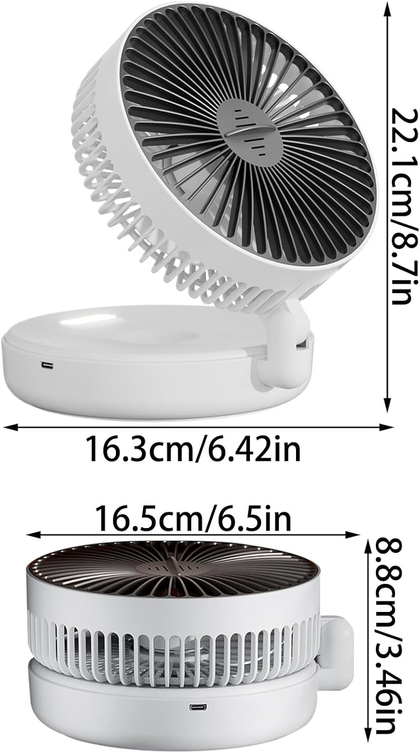 Tisch-Luftzirkulator-Ventilator, leiser Tischventilator mit Aromatherapie-Box, 5 Geschwindigkeiten,