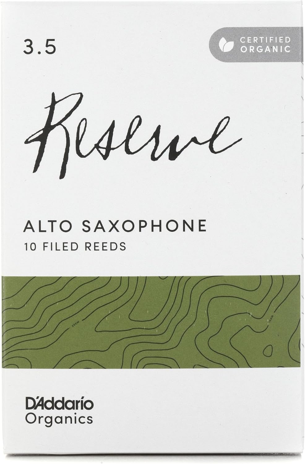 D'Addario Organisch Reserve Alto Saxophon-Stimmzungen - Saxophonrohre - Das erste und einzige Bio-Sc