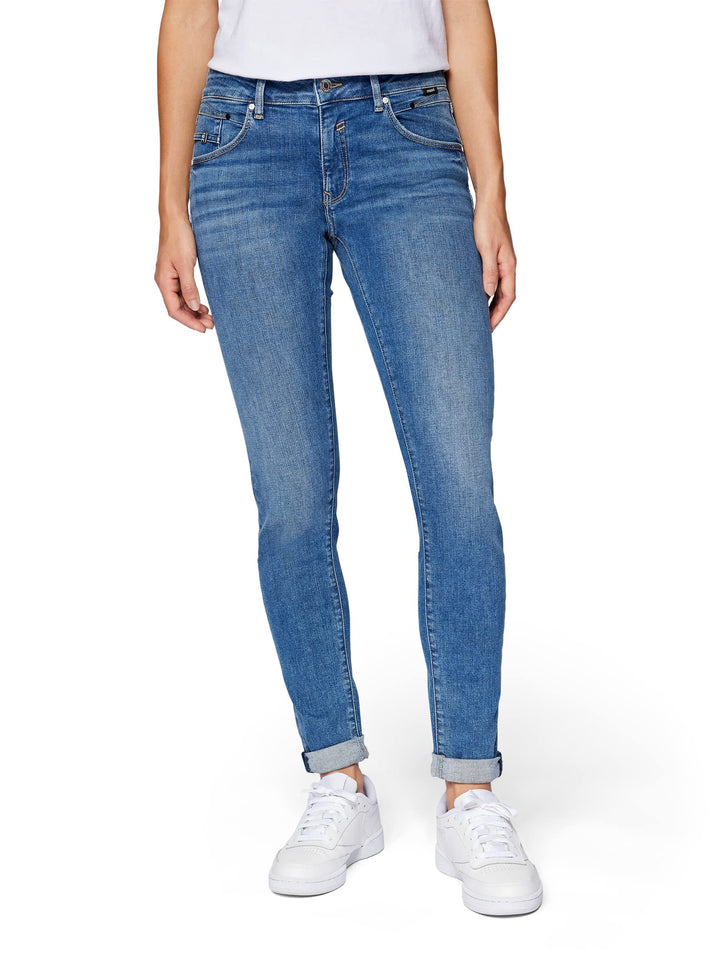 Mavi Damen Lexy Jeans 27W / 27L Mid Brushed Glam, 27W / 27L Mid Brushed Glam