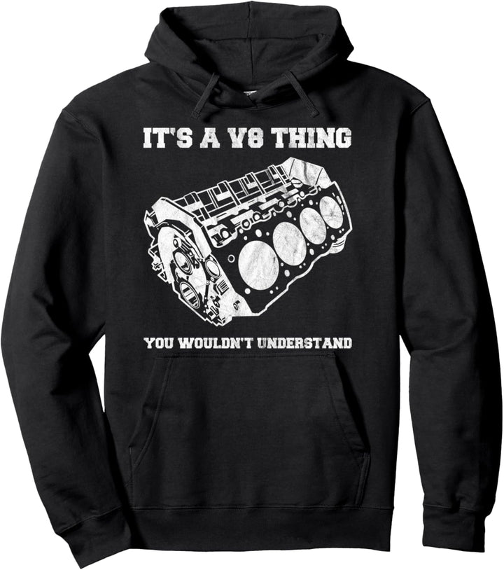 Diesel Tuning 8-Zylinder Mechaniker Truck Pullover Hoodie