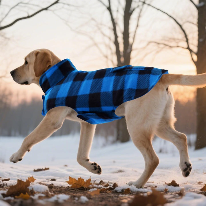 ASENKU Hundemantel für Grosse Hunde 2XL,Warme Hundemantel Winter, Fleece Hundejacke Reversible wasse