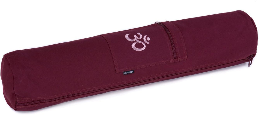 Yogatasche Yogibag® Basic - Zip - Cotton - 65 Cm - Om Bordeaux, Bordeaux