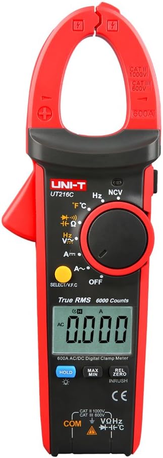 UNI-T UT216C True RMS 600A Digitale Strommesszange Voltmeter Amperemeter Auto Range Tester & JOKARI