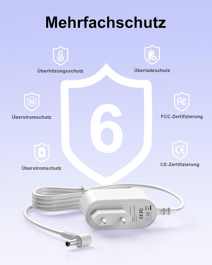 24V Luftreiniger Netzteil Kompatibel mit Philips Series 600 AC0650 und AC0651 Luftreiniger Ladekable
