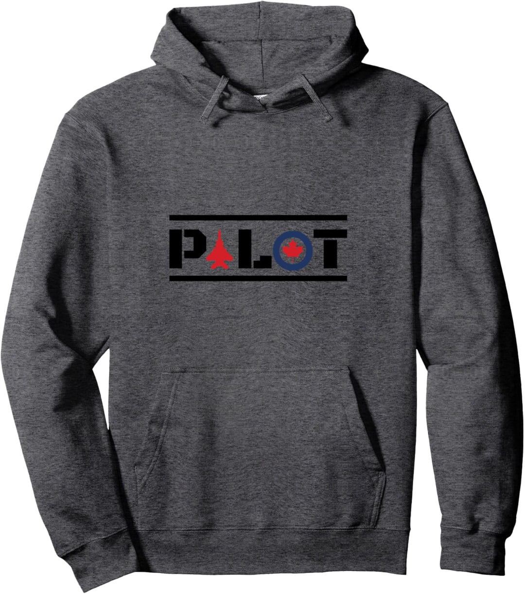 Pilot Canada Ahornblatt-Kreis Air Force Flugzeug-Nasenkunst Pullover Hoodie