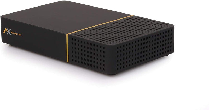 AX Multibox Twin 4K UHD E2 Linux Twin Sat-Receiver mit PVR Aufnahmefunktion, DVB-S2 Tuner, HDTV, 216