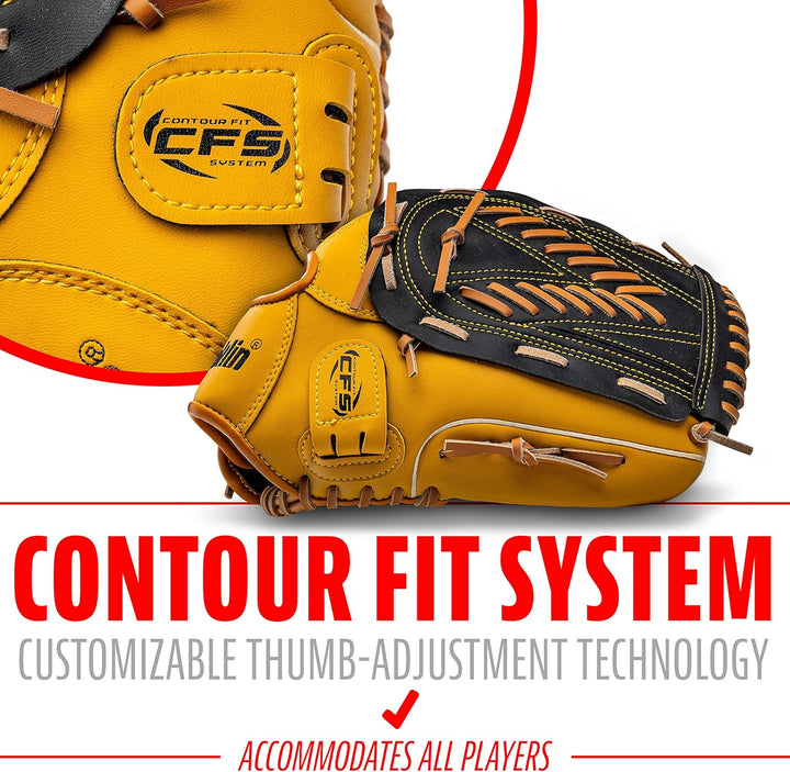 Franklin Sports Field Master Series Baseball Handschuhe 33 cm Rechte Hand Wurf, 33 cm Rechte Hand Wu