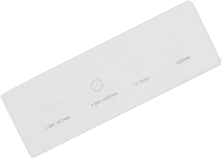 Oumefar DIV 0,01 mm K9 Mikroskop Objektiv Mikrometer Absehen Kalibrierung Objektträger Lineal Glasti