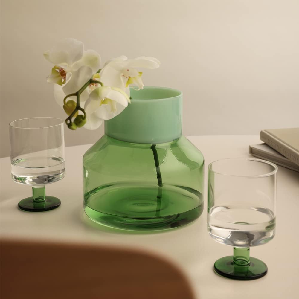 Design Letters Grosszügig Vase aus Borosilikatglas | Vasen für Tischdeko | Vase Glas Entworfen in Dä