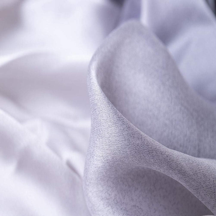 Damen-Schals, 100% Seide, lange, leichte Schals für Damen Grey White, Grey White