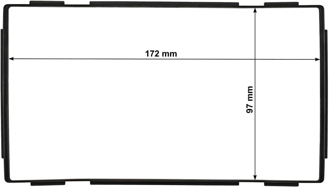 tomzz Audio 2438-013 Doppel DIN Radioblende kompatibel mit Nissan Qashqai Bj.2007-2013