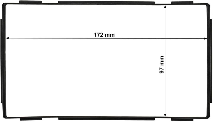 tomzz Audio 2438-013 Doppel DIN Radioblende kompatibel mit Nissan Qashqai Bj.2007-2013