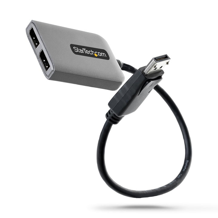 StarTech.com 2-Port Multi-Monitor DisplayPort Adapter, DP auf 2x DisplayPort 1.4 Splitter, Dual 5K 6