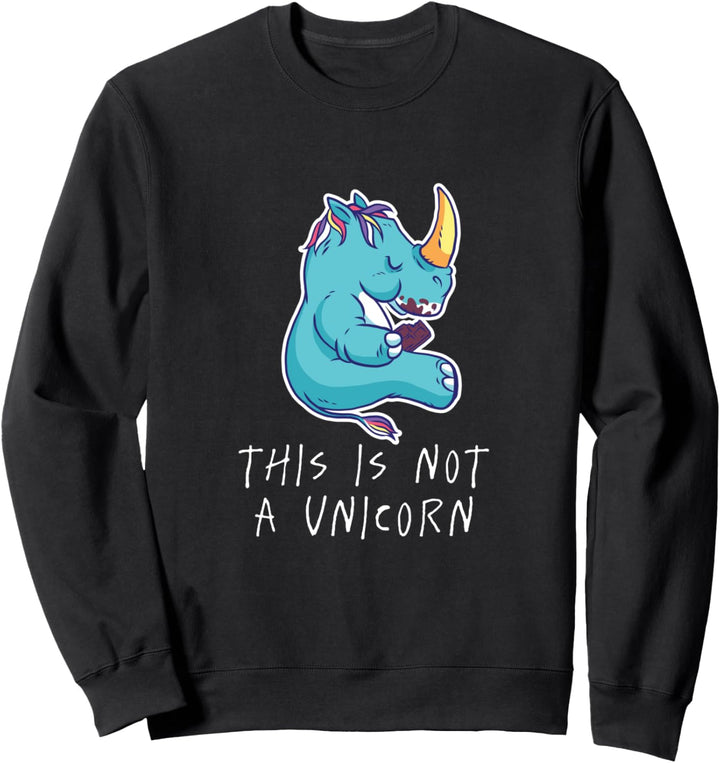 Dies ist kein Einhorn - Magritte Nashorn Parodie Sweatshirt