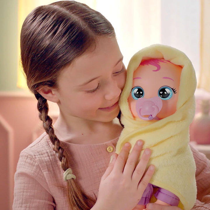 Cry Babies Newborn Bath Time Zoe, Babypuppe Bath Time Zoe -reagiert, wenn sie nass Wird, wasserdicht