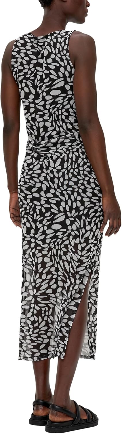 s.Oliver BLACK LABEL Maxikleid mit Raffung 46 Schwarz, 46 Schwarz
