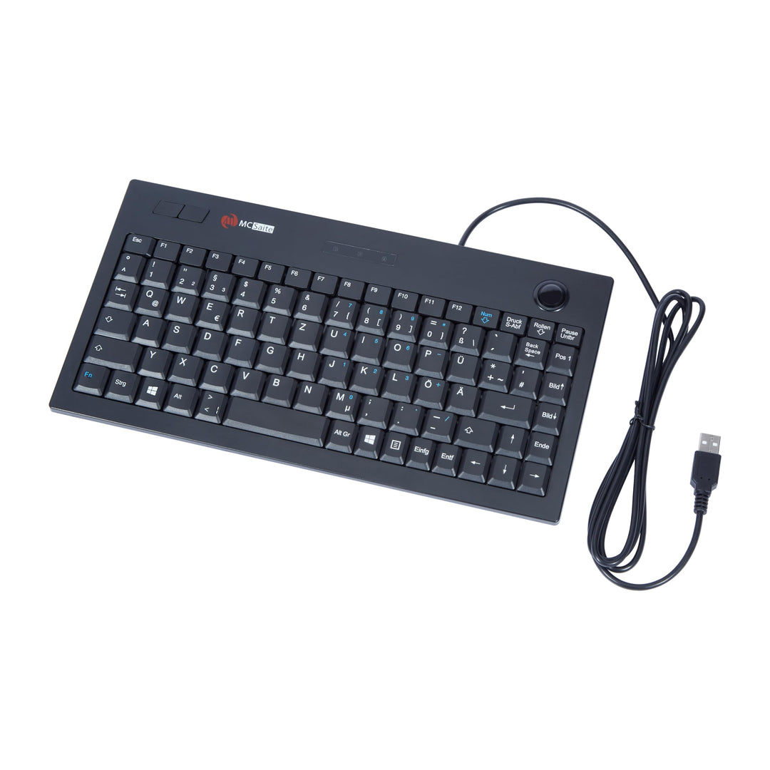 MCSaite Wired Trackball Tastatur mit Tastatur und Roll Maus Combo - 11.8x7.5x1.4 Zoll nach - für PC