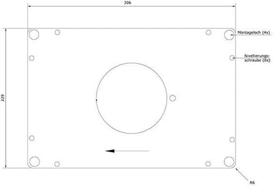sauter Einlegeplatte Aluminium vorgebohrt für TREND/PERLES