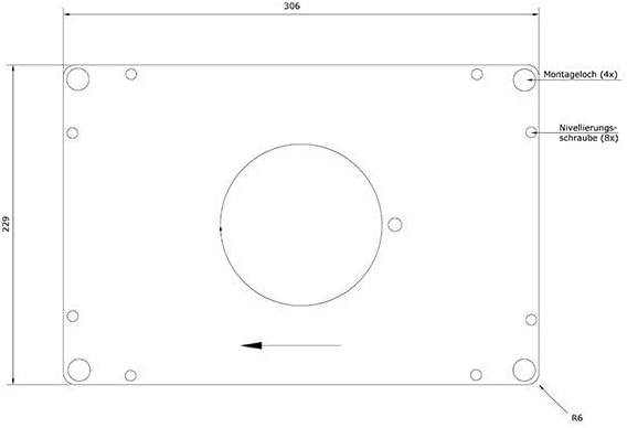 sauter Einlegeplatte Aluminium vorgebohrt für TREND/PERLES