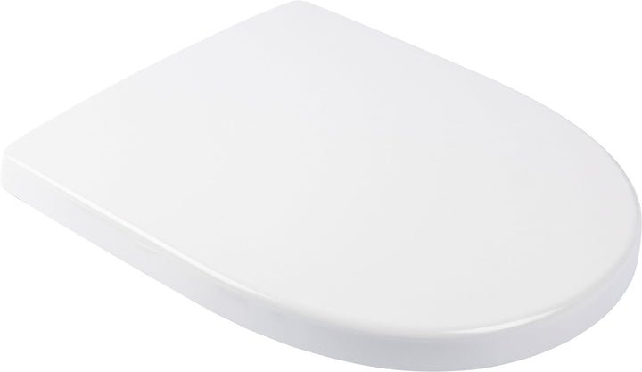 Calmwaters® Antibakterieller WC Sitz für Keramag iCon 204000 & 204060, D-Form mit rostbeständigen Ku