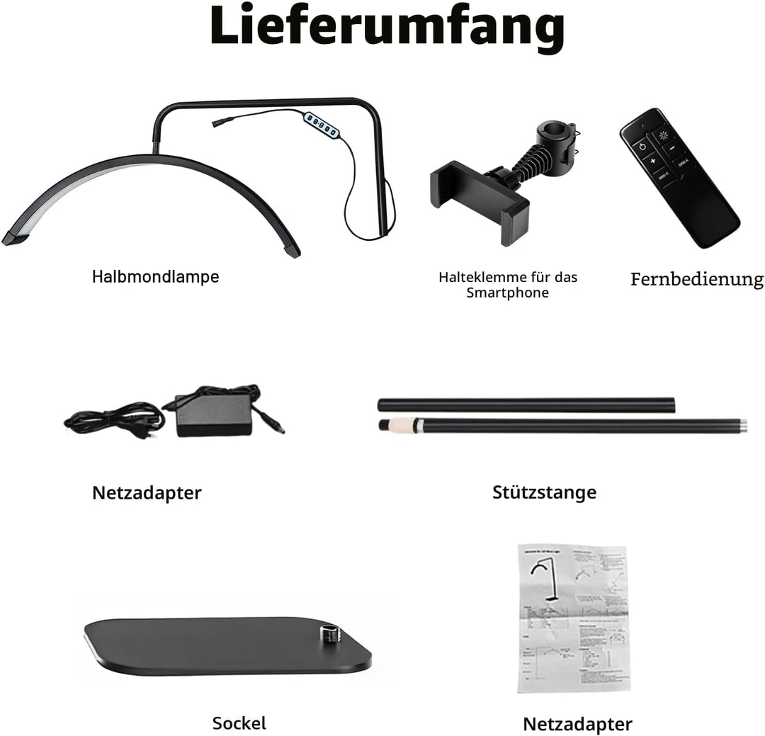 Wimpern Lampe für Wimpernverlängerungen mit Telefonhalter, Tätowierer, Nageltechniker – kühle, LED B