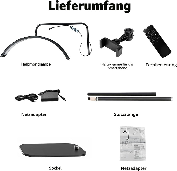Wimpern Lampe für Wimpernverlängerungen mit Telefonhalter, Tätowierer, Nageltechniker – kühle, LED B