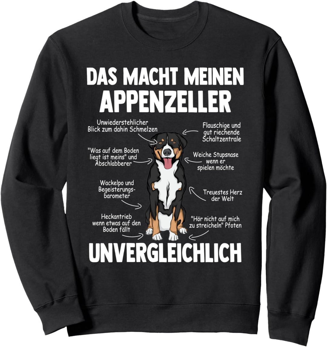 Anatomie eines Appenzeller Sennenhund Sweatshirt