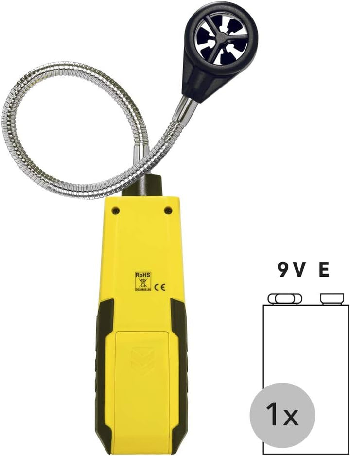 TROTEC Windmesser BA16 – Windmessgerät, Anemometer – Messbereich 1 bis 30 m/s, Abschaltautomatik, Me