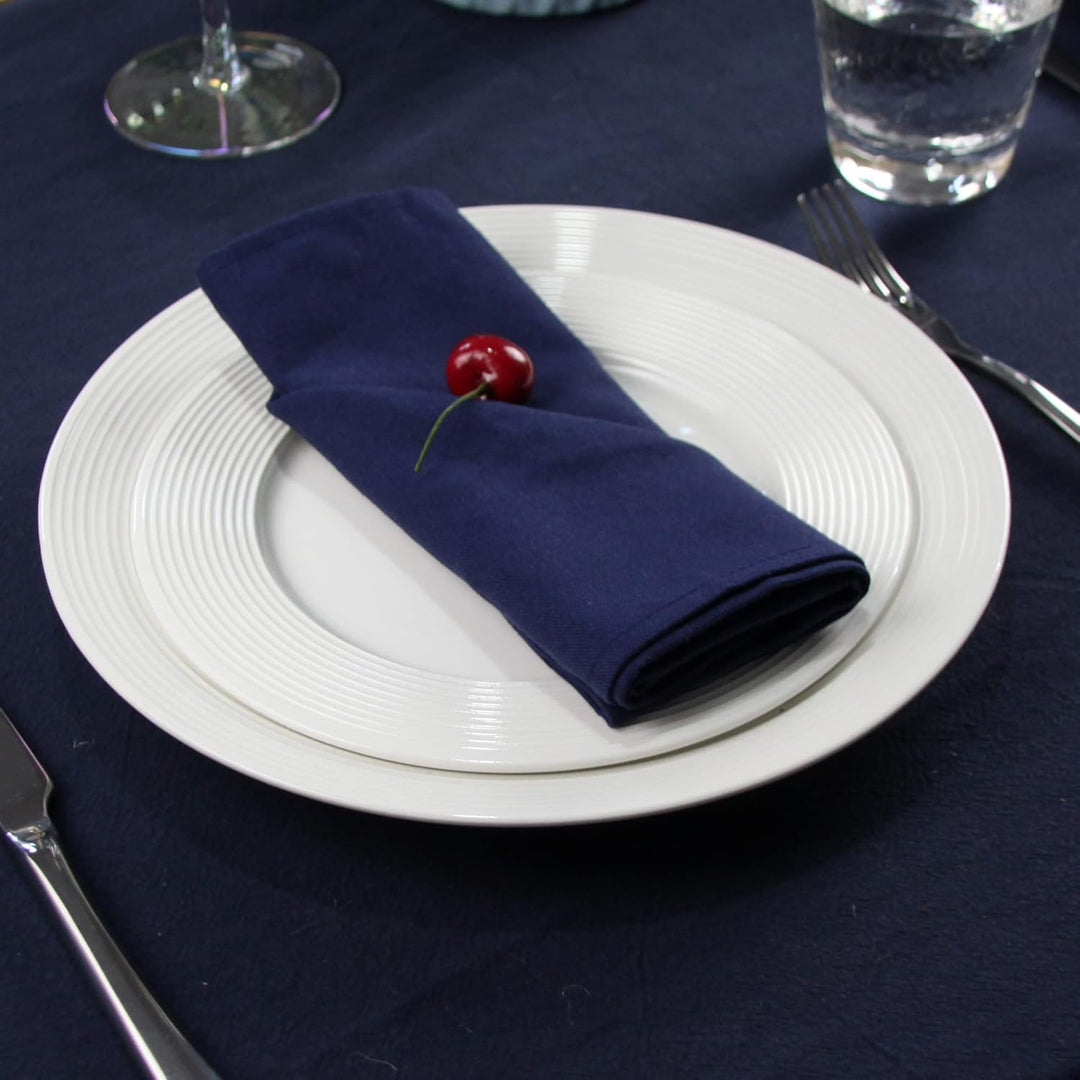 weich Polyester -Leinen gemischt Abendessen Cloth Servietten, 12 Stück (40 x 40 cm), für Veranstaltu