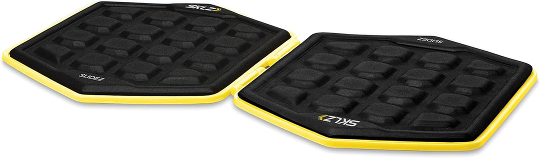SKLZ 1862 Trainingspad Slidez 2er-Pack Trainingsgerät, gelb-Schwarz, One Size