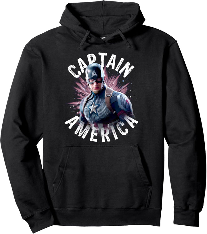 Marvel Avengers: Endgame Captain America Burst Portrait Pullover Hoodie