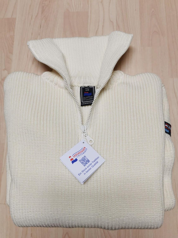 Troyer-Jacke Korsar Strickjacke Made in Germany(Marine) 48 Weiss, 48 Weiss