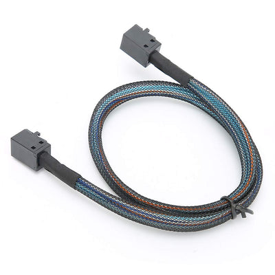 CCYLEZ SAS Kabel, 1Meter/0.5Meter SFF-8643 zu SFF8643 H0106 Server Kabel, 12 Gbit/s Nylon geflochten