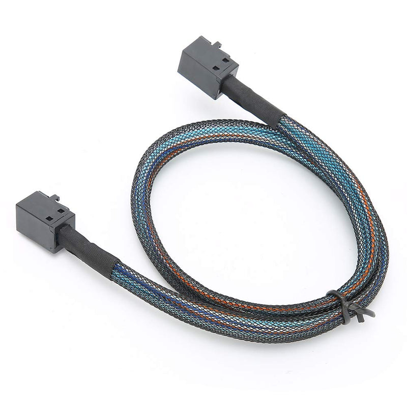 CCYLEZ SAS Kabel, 1Meter/0.5Meter SFF-8643 zu SFF8643 H0106 Server Kabel, 12 Gbit/s Nylon geflochten