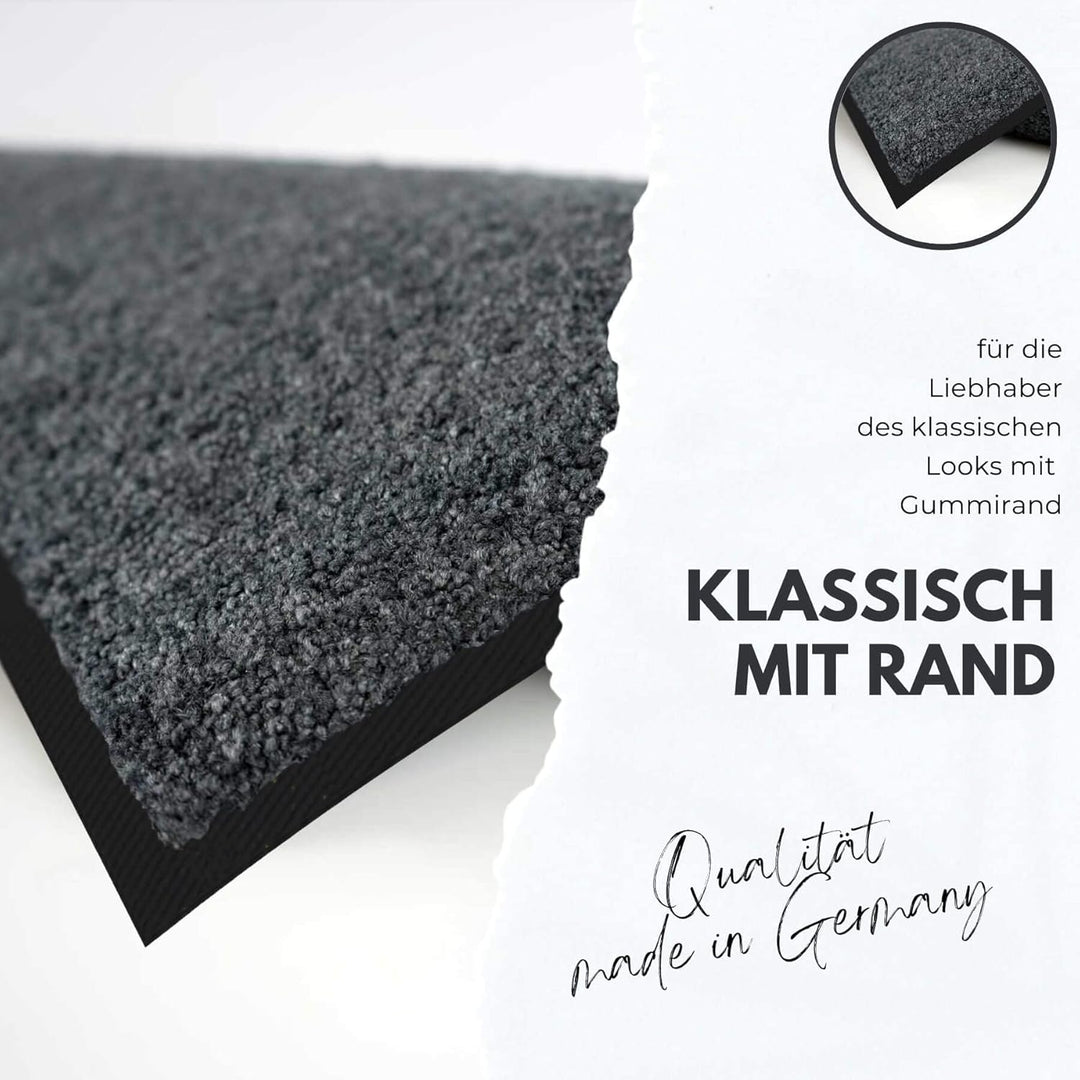 Salonloewe Fussmatte waschbar Rosis Patch 60x180 cm Sauberlaufmatte Flur-Läufer Wohn-Teppich Herzen