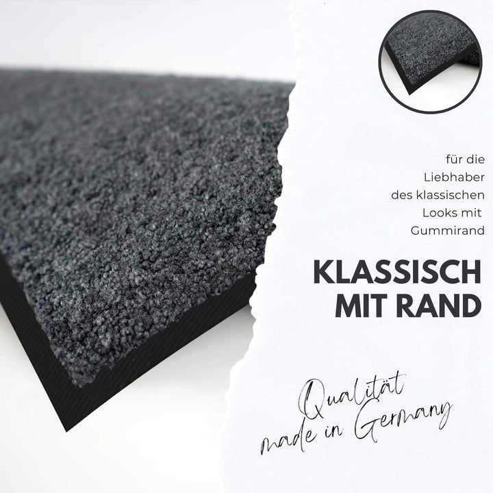 Salonloewe Fussmatte waschbar Rosis Patch 60x180 cm Sauberlaufmatte Flur-Läufer Wohn-Teppich Herzen