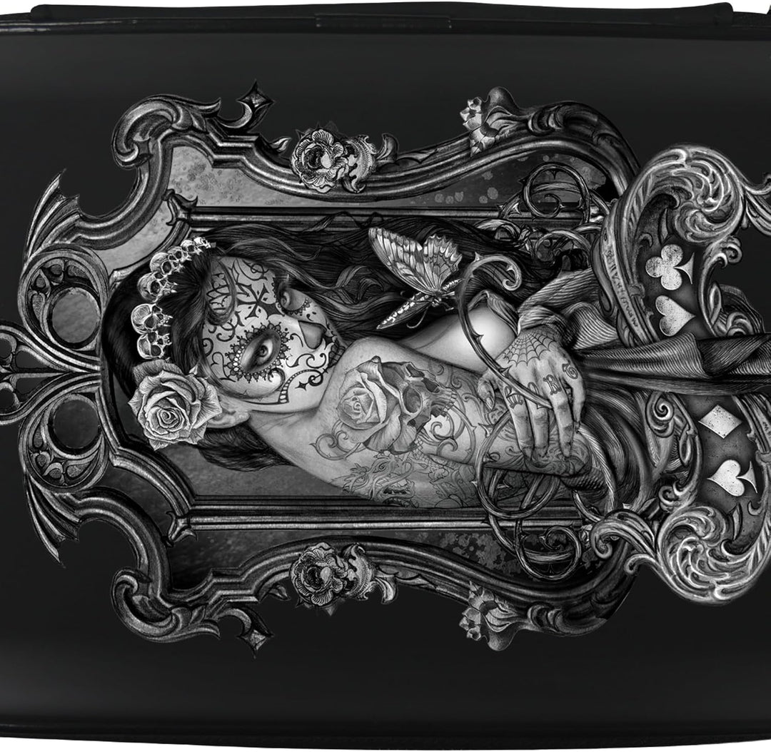 Offiziell lizenzierte Alchemy Darttasche im Gothic-Fantasy-Design, Schwarz , Handgepäck