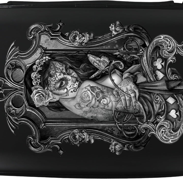 Offiziell lizenzierte Alchemy Darttasche im Gothic-Fantasy-Design, Schwarz , Handgepäck